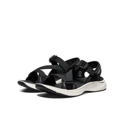 Women's Leiki Open-Toe Sandal Black/Star White | Keen