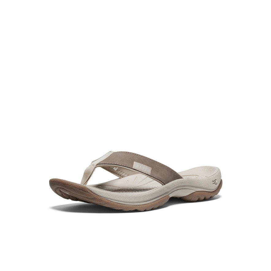 Women's Kona Leather Flip-Flop Brindle/Silver Birch | Keen
