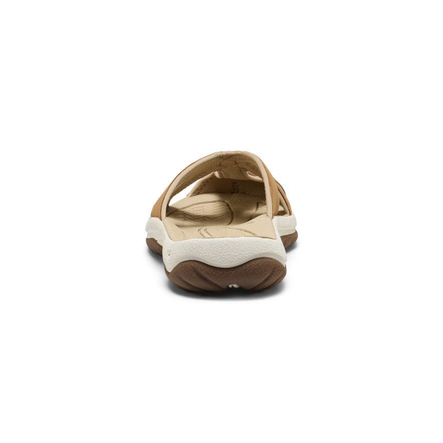 Women's Bali Leather Slide Sandal Chipmunk/Birch | Keen
