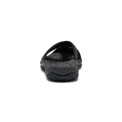 Women's Bali Leather Slide Sandal Black/Black | Keen