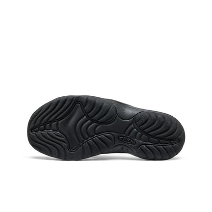 Women's Bali Leather Slide Sandal Black/Black | Keen