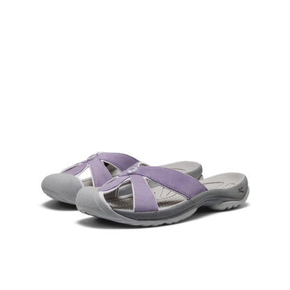 Women's Bali Leather Slide Sandal Purple Haze/Steel Grey | Keen