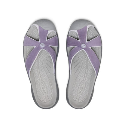 Women's Bali Leather Slide Sandal Purple Haze/Steel Grey | Keen