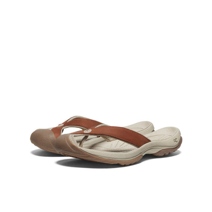 Women's Waimea Leather Flip-Flop Sorrel Horse/Plaza Taupe | Keen