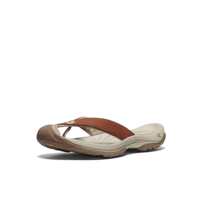 Women's Waimea Leather Flip-Flop Sorrel Horse/Plaza Taupe | Keen