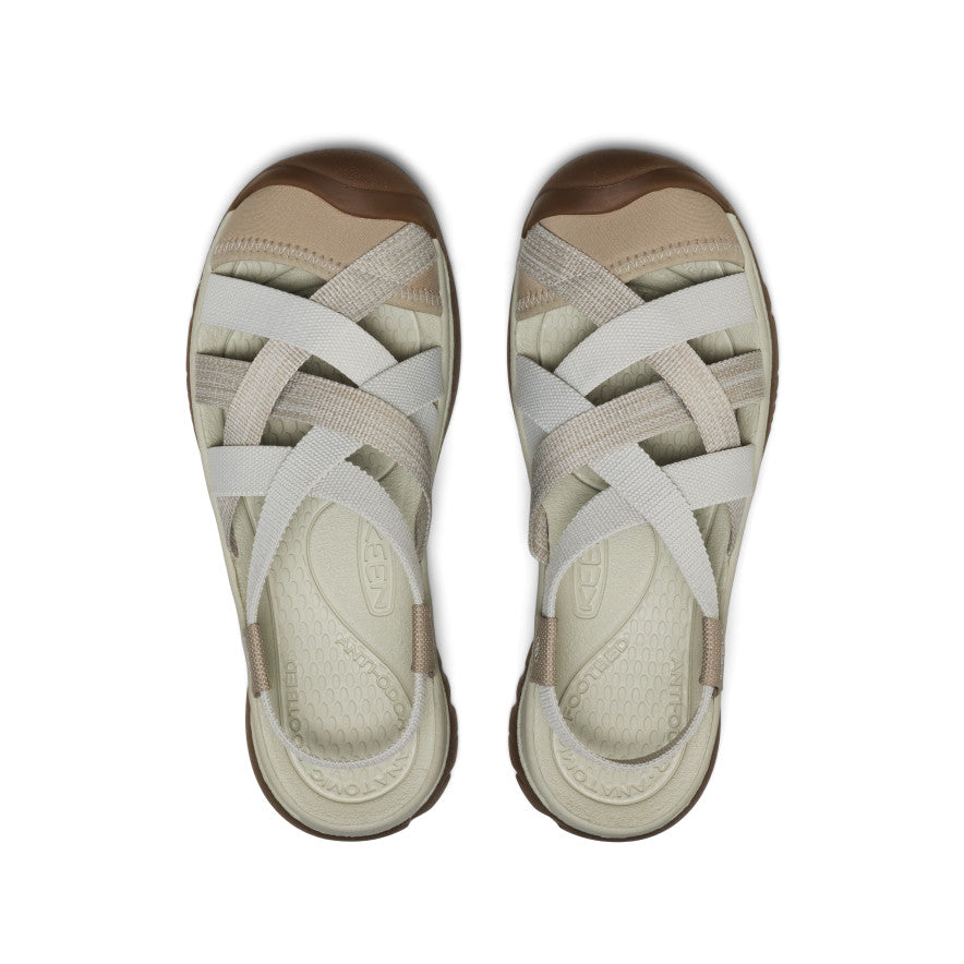 Women's Whisper Lattice Sandal Plaza Taupe/Silver Birch | Keen