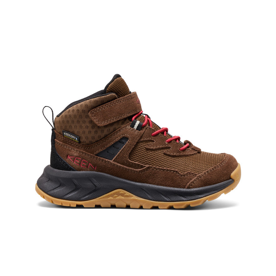 Little Kids' Hightrail Waterproof Hiking Boot Dark Earth/Garnet | Keen