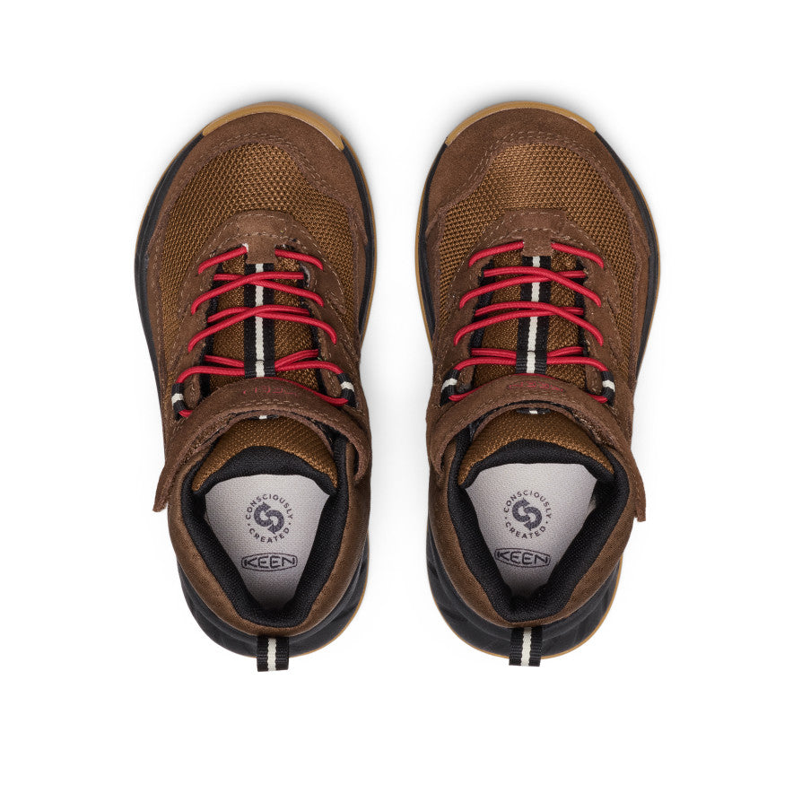 Little Kids' Hightrail Waterproof Hiking Boot Dark Earth/Garnet | Keen