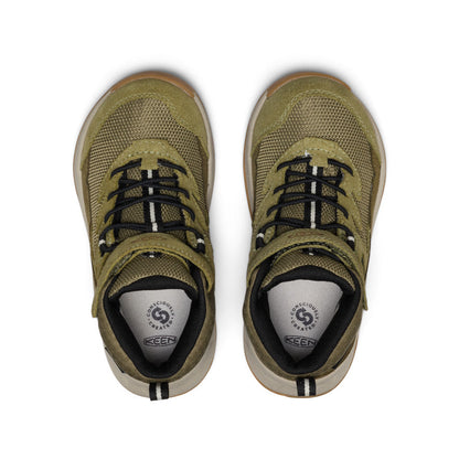 Little Kids' Hightrail Waterproof Hiking Boot Dark Olive/Martini Olive | Keen