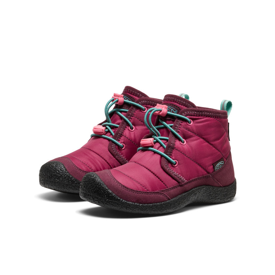 Big Kids' Howser II Waterproof Chukka Beaujolais/Pool Blue | Keen