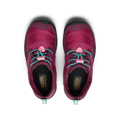 Big Kids' Howser II Waterproof Chukka Beaujolais/Pool Blue | Keen