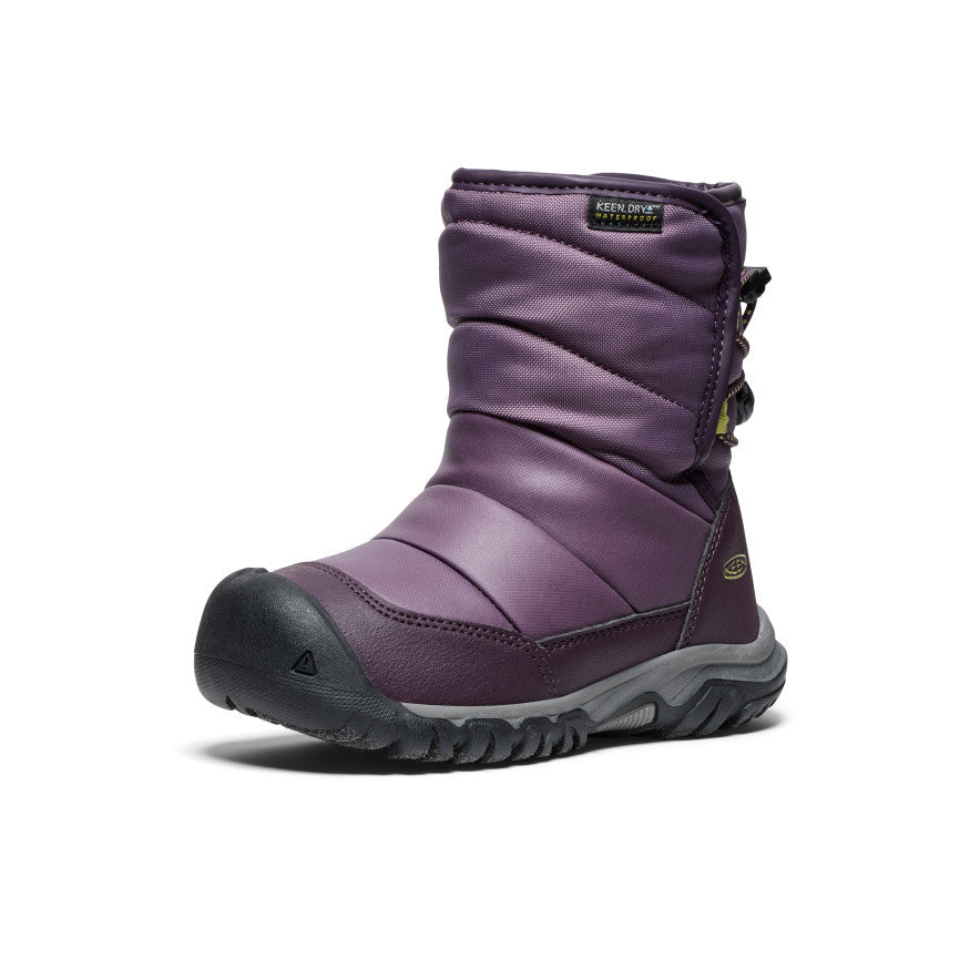 Little Kids' Puffrider Waterproof Winter Boot Black Plum/Daiquiri Green | Keen