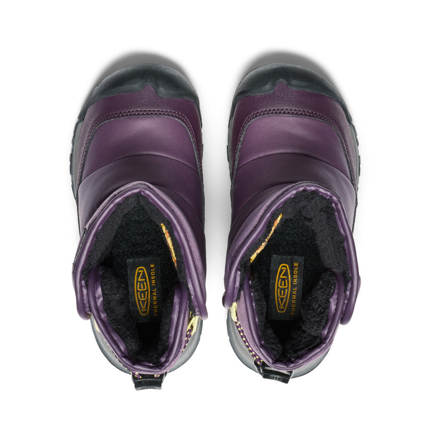 Little Kids' Puffrider Waterproof Winter Boot Black Plum/Daiquiri Green | Keen