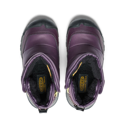 Little Kids' Puffrider Waterproof Winter Boot Black Plum/Daiquiri Green | Keen