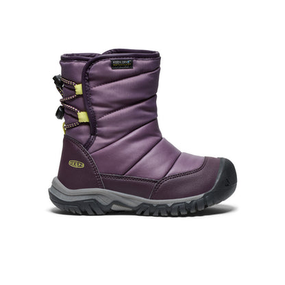 Little Kids' Puffrider Waterproof Winter Boot Black Plum/Daiquiri Green | Keen