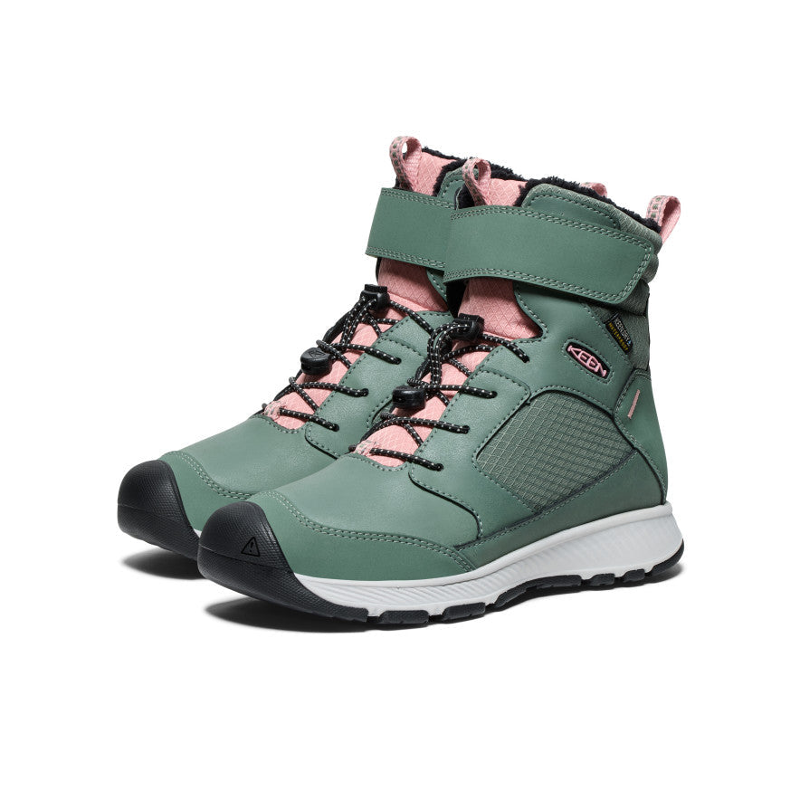 Big Kids' Skua Waterproof Winter Boot Dark Forest/Rose Elegance | Keen