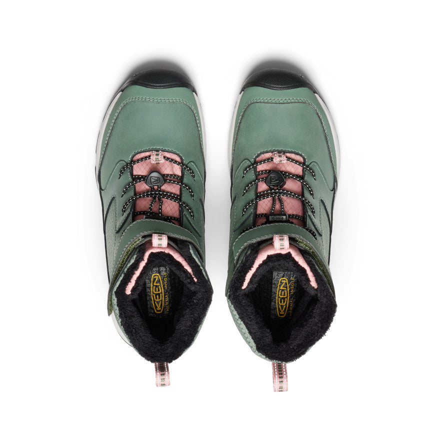 Big Kids' Skua Waterproof Winter Boot Dark Forest/Rose Elegance | Keen