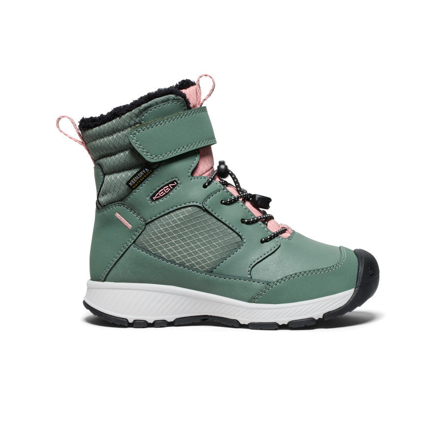 Little Kids' Skua Waterproof Winter Boot Dark Forest/Rose Elegance | Keen