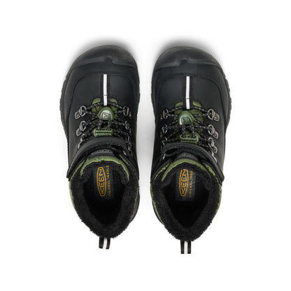 Little Kids' Kanibou Waterproof Winter Boot Black/Bronze Green | Keen
