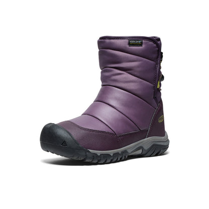 Big Kids' Puffrider Waterproof Winter Boot Black Plum/Daiquiri Green | Keen