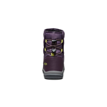 Big Kids' Puffrider Waterproof Winter Boot Black Plum/Daiquiri Green | Keen