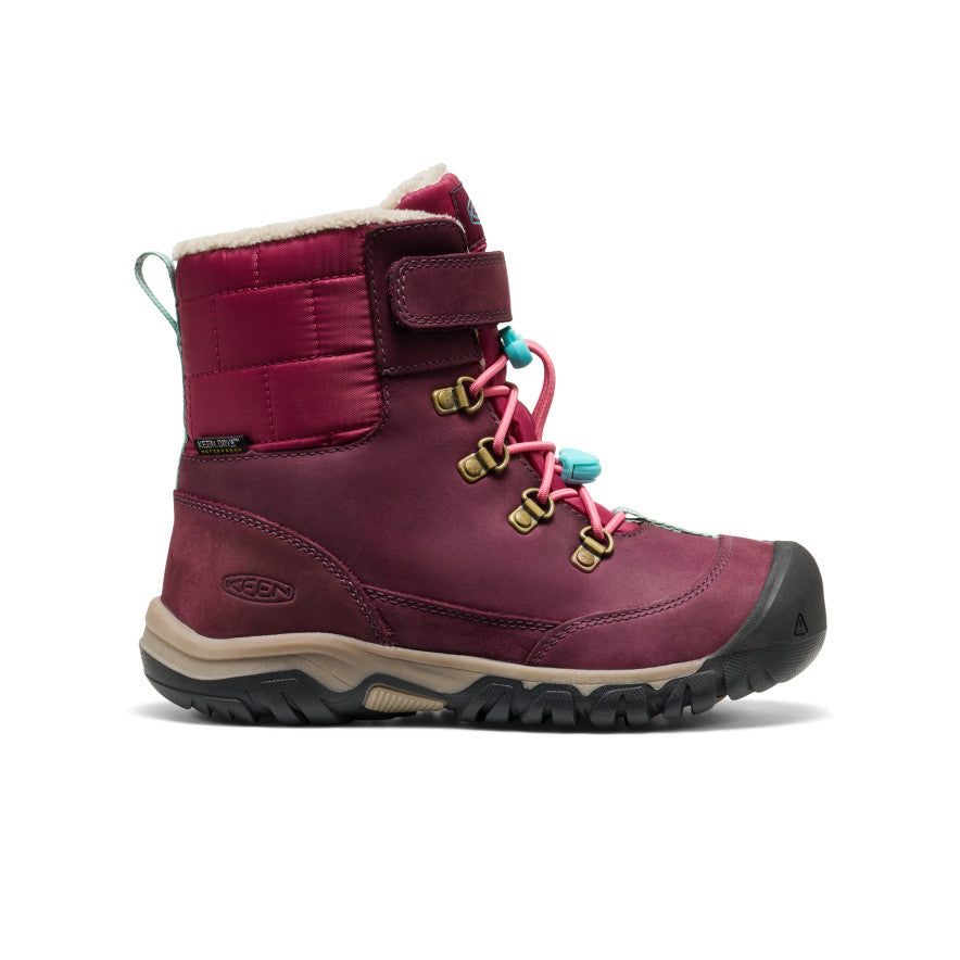 Big Kids' Kanibou Waterproof Winter Boot Fig/Pink Lemonade | Keen