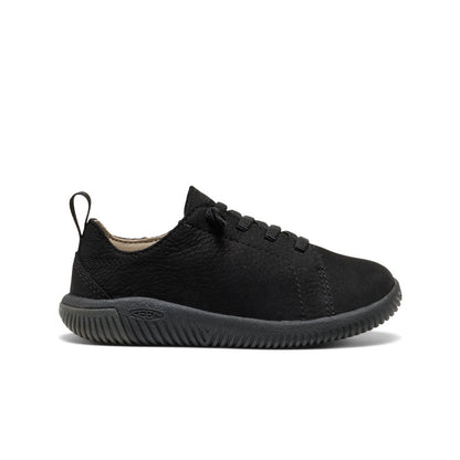 Little Kids' KNX Leather Sneaker Triple Black | Keen