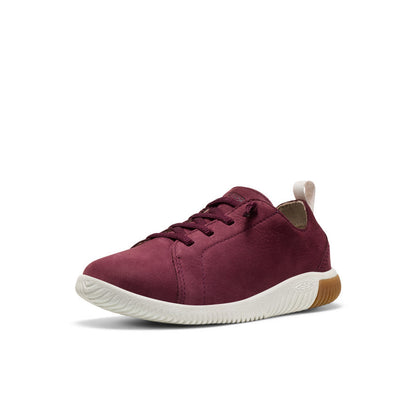 Big Kids' KNX Leather Sneaker Fig/Star White | Keen