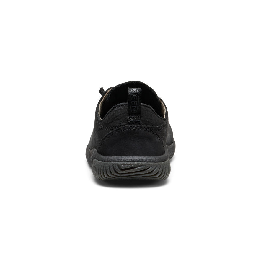 Big Kids' KNX Leather Sneaker Triple Black | Keen