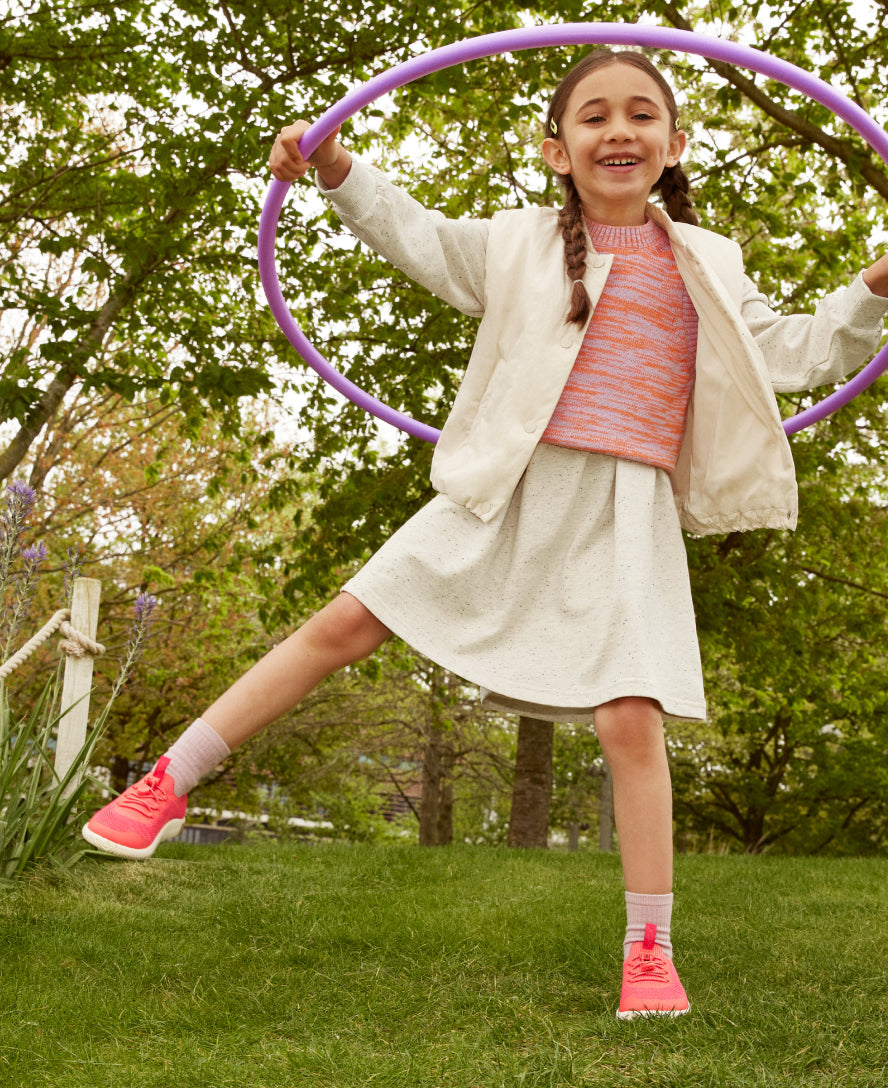 Big Kids' KNX Knit Sneaker Dubarry/Star White | Keen