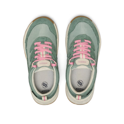 Big Kids' Hightrail Waterproof Hiking Shoe Lily Pad/Cashmere Rose | Keen