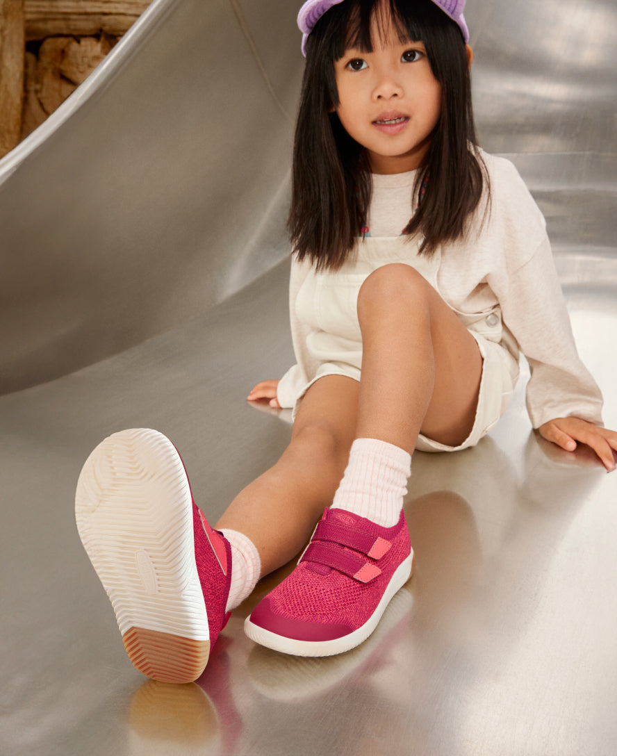 Big Kids' KNX Knit Double Strap Beaujolais/Raspberry | Keen