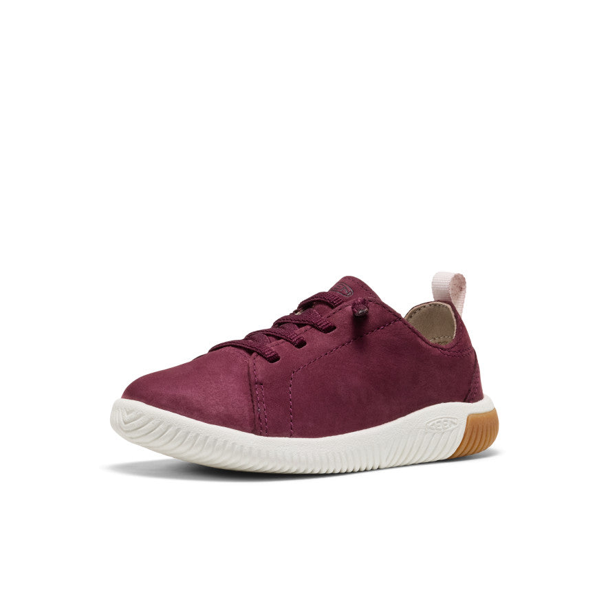 Little Kids' KNX Leather Sneaker Fig/Star White | Keen