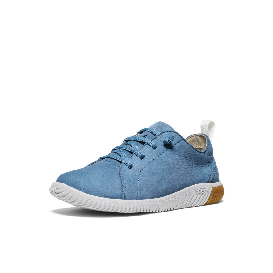 Big Kids' KNX Leather Sneaker Coronet Blue/Vapor | Keen