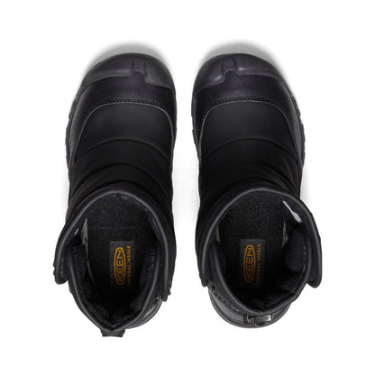 Big Kids' Puffrider Waterproof Winter Boot Black/Steel Grey | Keen