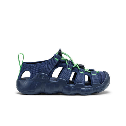 Big Kids' Hyperport H2 Sandal Naval Academy/Vibrant Green | Keen