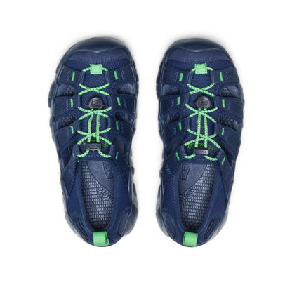 Big Kids' Hyperport H2 Sandal Naval Academy/Vibrant Green | Keen