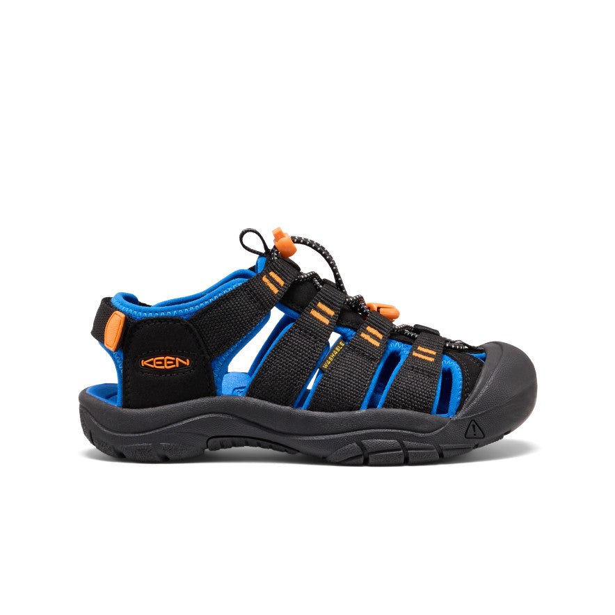 Big Kids' Newport Boundless Sandal Black/Precious Blue | Keen