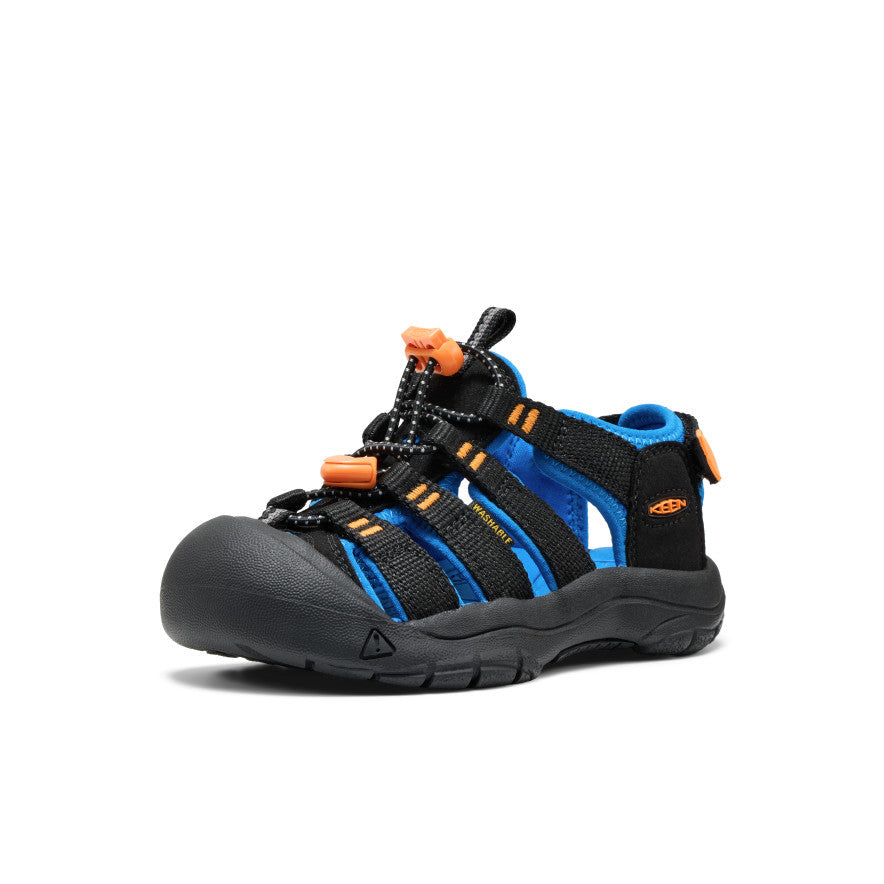 Little Kids' Newport Boundless Sandal Black/Precious Blue | Keen
